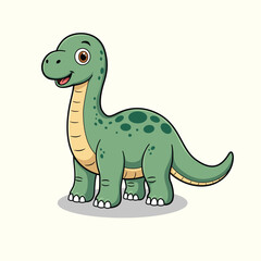 Cute cartoon brontosaurus character © Musthafa