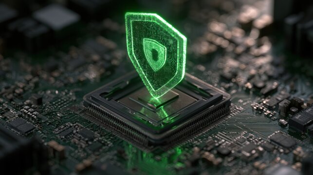 Digital security shield on microchip