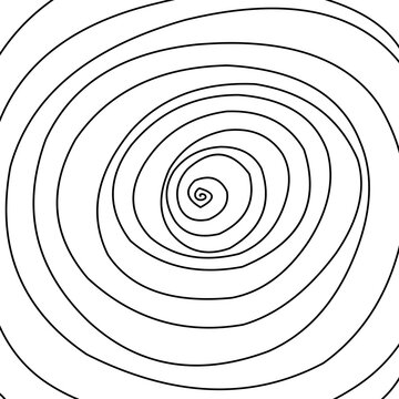 black and white spiral