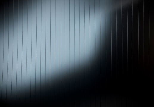 Abstract Black Metallic Curved Wave Lines Background
