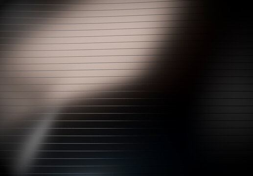 Abstract Black Metallic Curved Wave Lines Background