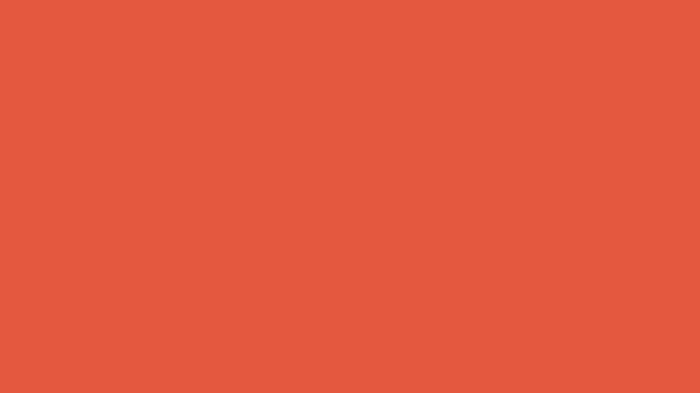 Minimalist animation of a letter being delivered and inserted into an open envelope on an orange background.