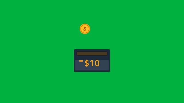 A discount coupon with a $10 off offer floats in air