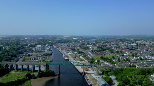 Panoramic View of Drogheda and the Boyne Viaduct
