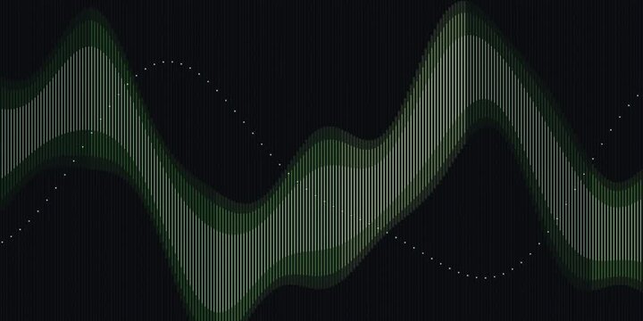Dark waves pulse gently across the screen
