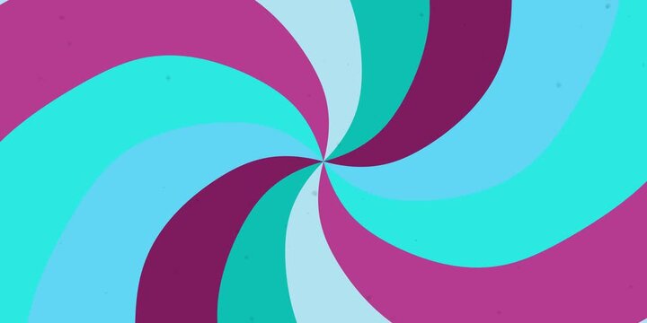 Colorful swirls spin hypnotically