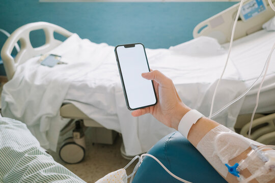 Phone in Hospital Room During Treatment