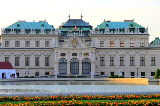 Schonbrunn Palace is the summer residence of Austrian emperors of Habsburg dynasty, Austrian Baroque, Vienna, Austria