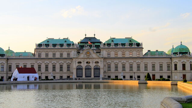 Schonbrunn Palace is the summer residence of Austrian emperors of Habsburg dynasty, Austrian Baroque, Vienna, Austria