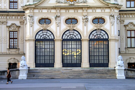 Schonbrunn Palace is the summer residence of Austrian emperors of Habsburg dynasty, Austrian Baroque, Vienna, Austria