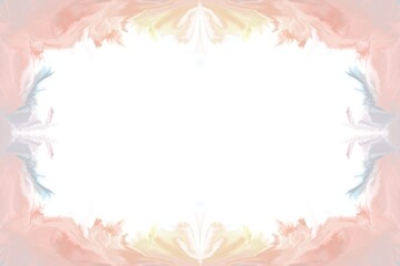 Fototapeta premium Floral abstract art frame background 