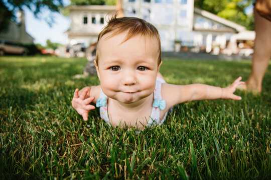 Little girl in the grass