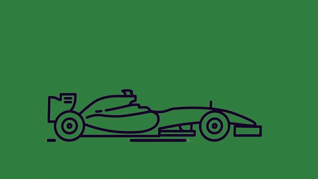 green screen car drawn black race drawing racing animated chromakey emotion composition gesture style illustration cartoonish figure
