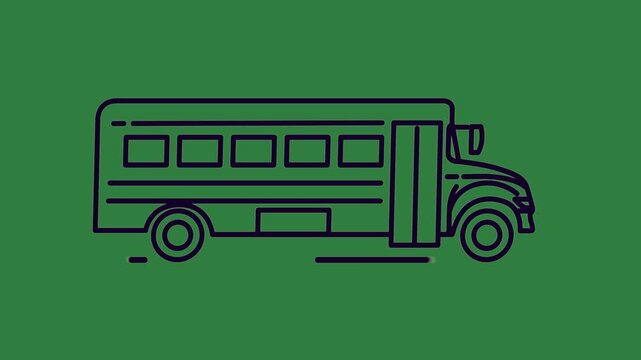 green screen image truck bus icon school animated chromakey emotion creative elements layers colorful backgrounds cartoonish style movement