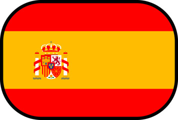 Obraz premium spain Flag Rounded Corner