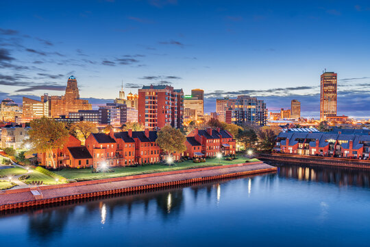 Buffalo, New York, USA Downtown Skyline