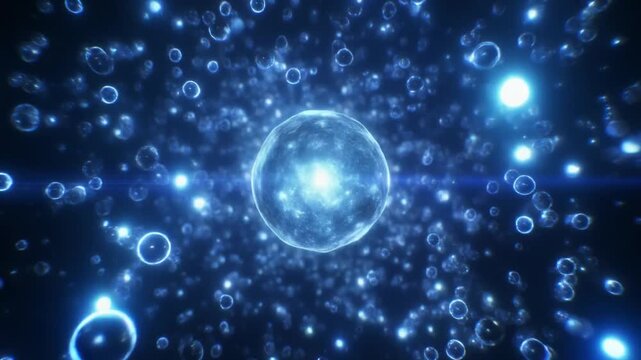 Elegant Flowing Holographic Particles Creating Dynamic Movement