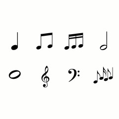Fototapeta premium music notes vector