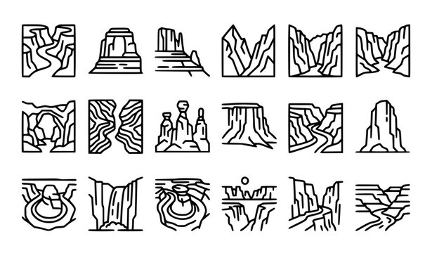 Hand Drawn Tree Bark Texture and Wood Grain Pattern Outline Vector Collection Set