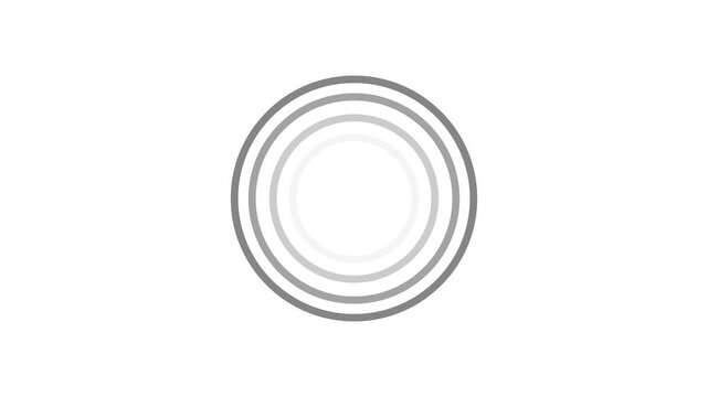Animated fade wave wifi signal icon motion graphic overlay loop on transparent background, Wi-fi icon animation. Looped. 4k
