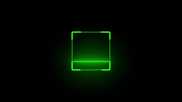 Scanner icon animation isolated scanner neon shine icon animation .fingerprint biometric scanning animation.