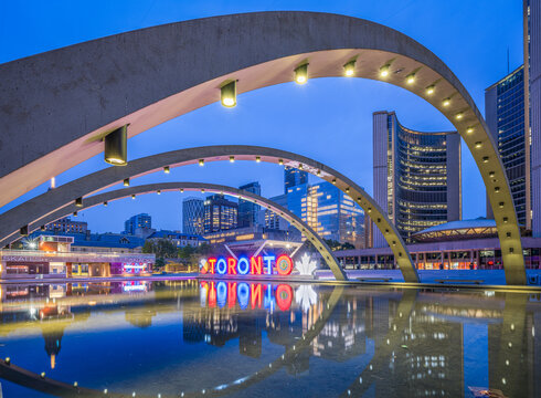 The Toronto City Hall in Toronto, Ontario