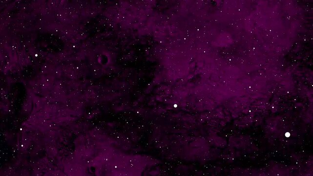Purple Nebula with Stars and a Dark Celestial Object galaxy cosmos animation