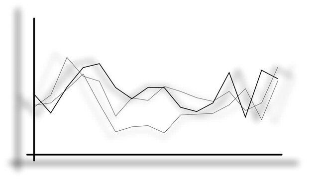 Simple line graph showing business data trends