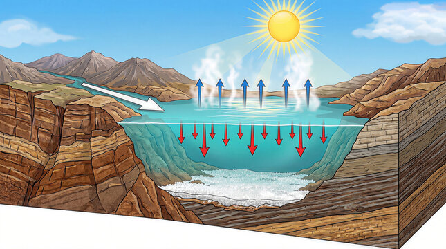 Formation of evaporite rocks