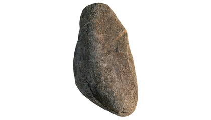 Brown Rock Isolated on White Background, Close-up View © MD. GOLAM_RABBANI