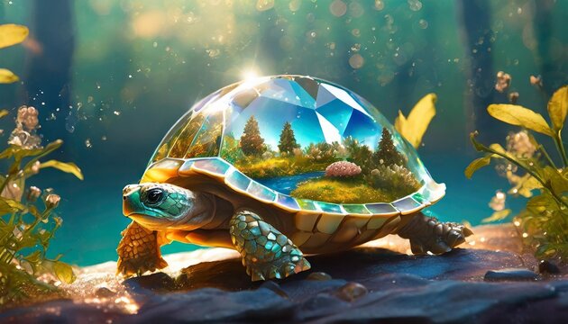 Tortoise shell landscape