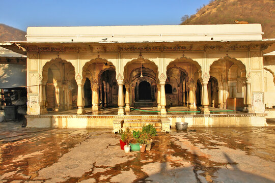Sisodia Rani Garden and Palace with Rajput architecture in  Jaipur city  of Rajasthan state in India.