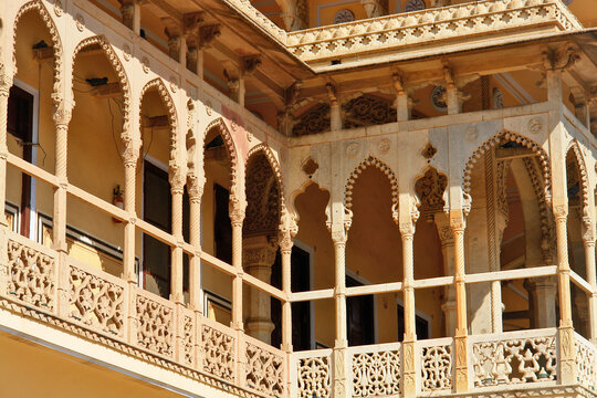 The City Palace, Jaipur a royal residence and former administrative headquarters of the rulers of the Jaipur State in Jaipur, Rajasthan, India