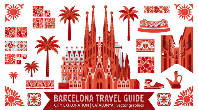 Barcelona Travel Guide: Sagrada Familia, Palm Trees, Mosaic Art & City Elements