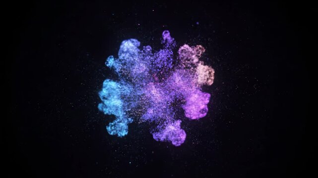 Particle light effect background material, streamer particle bloom special effect