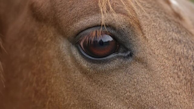 Horse eyes close-up, horse eyes close-up