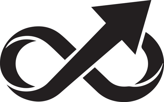 Crossed Arrows Pathways Dynamic Convergence Abstract Concept Logo Shape