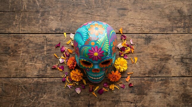Day of the Dead Sugar Skull Decoration.