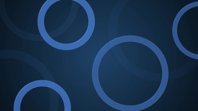 Abstract background with overlapping light circles and rings, simple modern geometric pattern with soft shadows animation