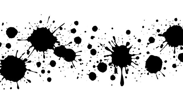 set of ink splashes