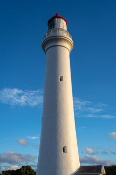 Split Point Lighthouse at sunset in Aireys Inlet, Great Ocean Road, Australia
