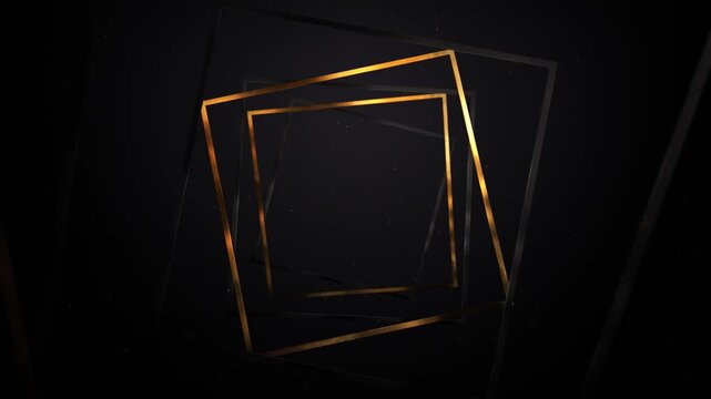 Golden and Dark Matte Squares shapes geometry alpha transparent loop background