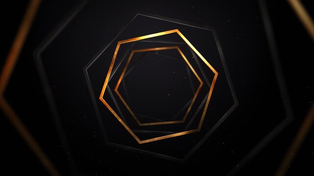 Golden and Dark Matte Frames shapes geometry alpha transparent loop background