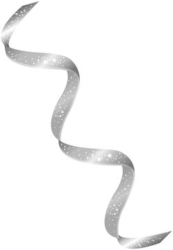 Christmas Twisted Silver Streamer