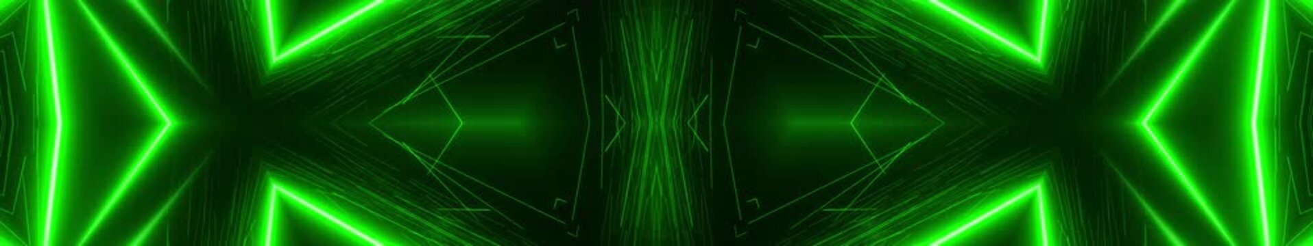 Green Neon Strobe Background, Widescreen Loop