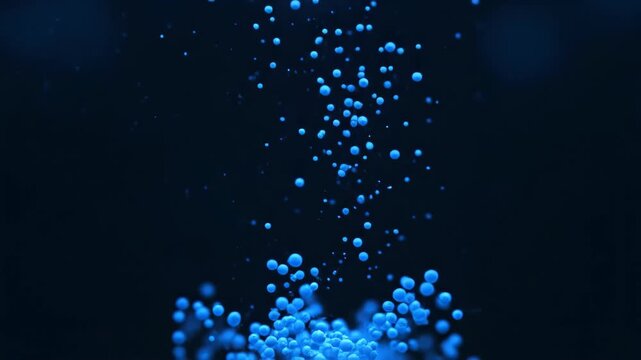 Blue particle background material, blue particle convergence animation