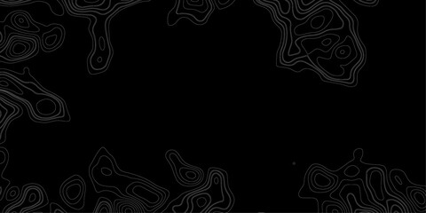 Design illustration for wall art, fabric, packaging, web, banner, wallpaper. Vector geography scheme and terrain. Black topography grid map.  © Noor