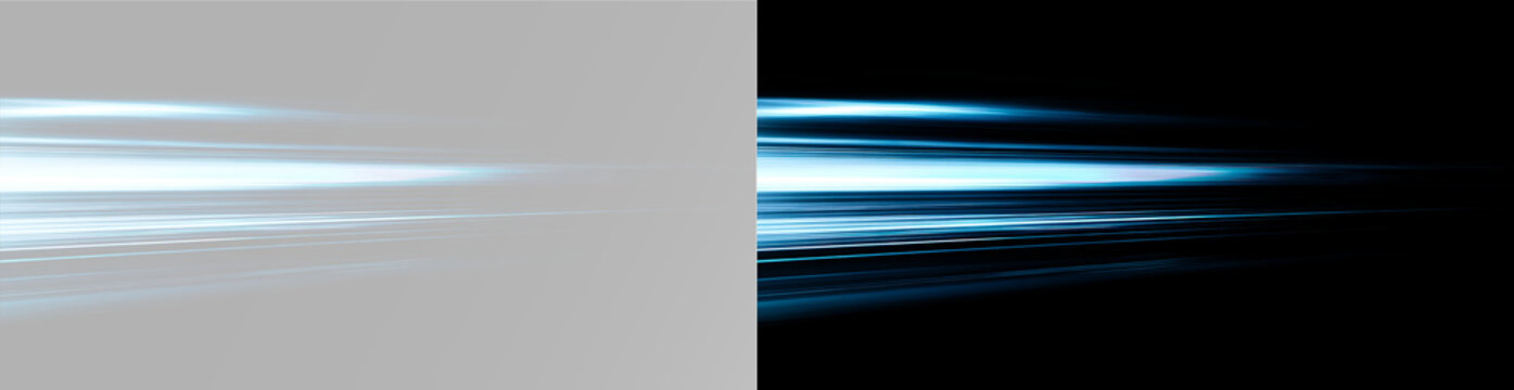 blue neon light tunnel with speed streaks glowing beams and hyper fast motion effect