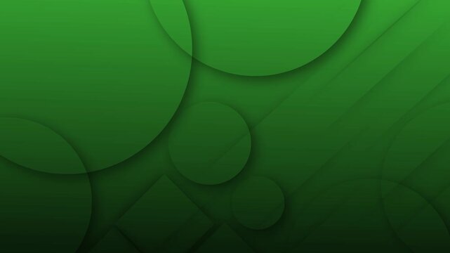 Abstract dark background with overlapping circles and soft layered shapes creating a modern monochrome geometric design animation