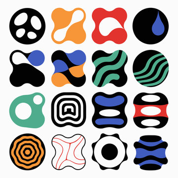 Rounded Geometric Design Elements